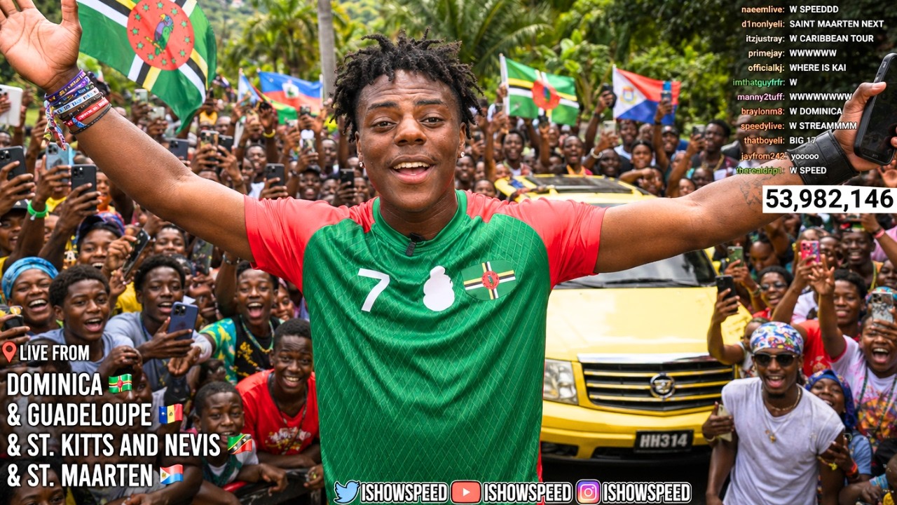 IShowSpeed enflamme la Guadeloupe : un événement marquant pour l’île