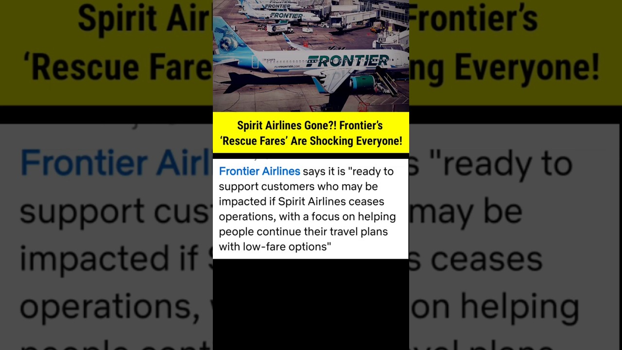 Frontier Airlines Offers Discounted Fares Amid Spirit Airlines Shutdown Crisis