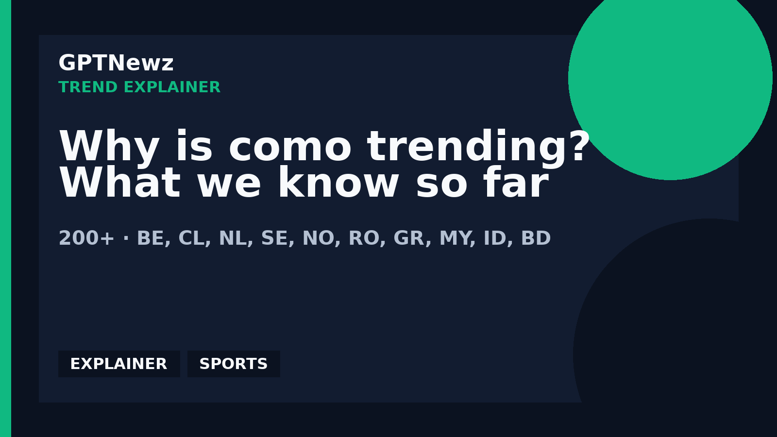 Why is como trending? What we know so far | GPTNewz