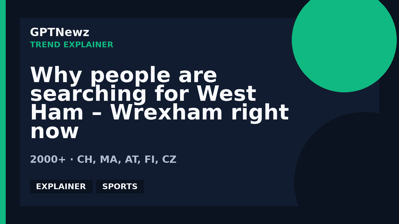 Why people are searching for West Ham – Wrexham right now | GPTNewz