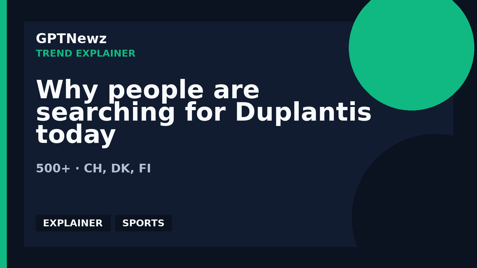 Why people are searching for Duplantis today | GPTNewz