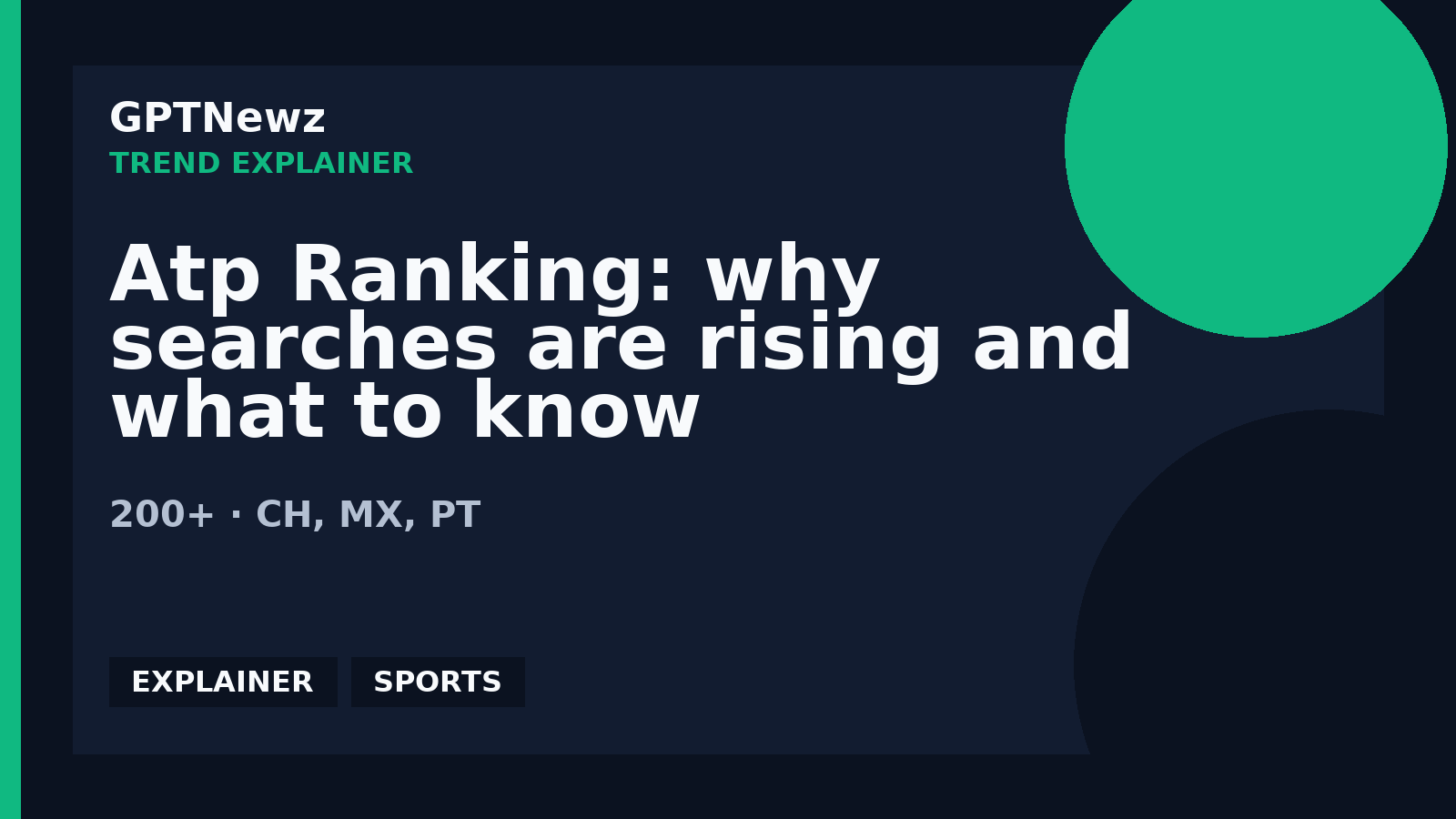 Atp Ranking: why searches are rising and what to know | GPTNewz