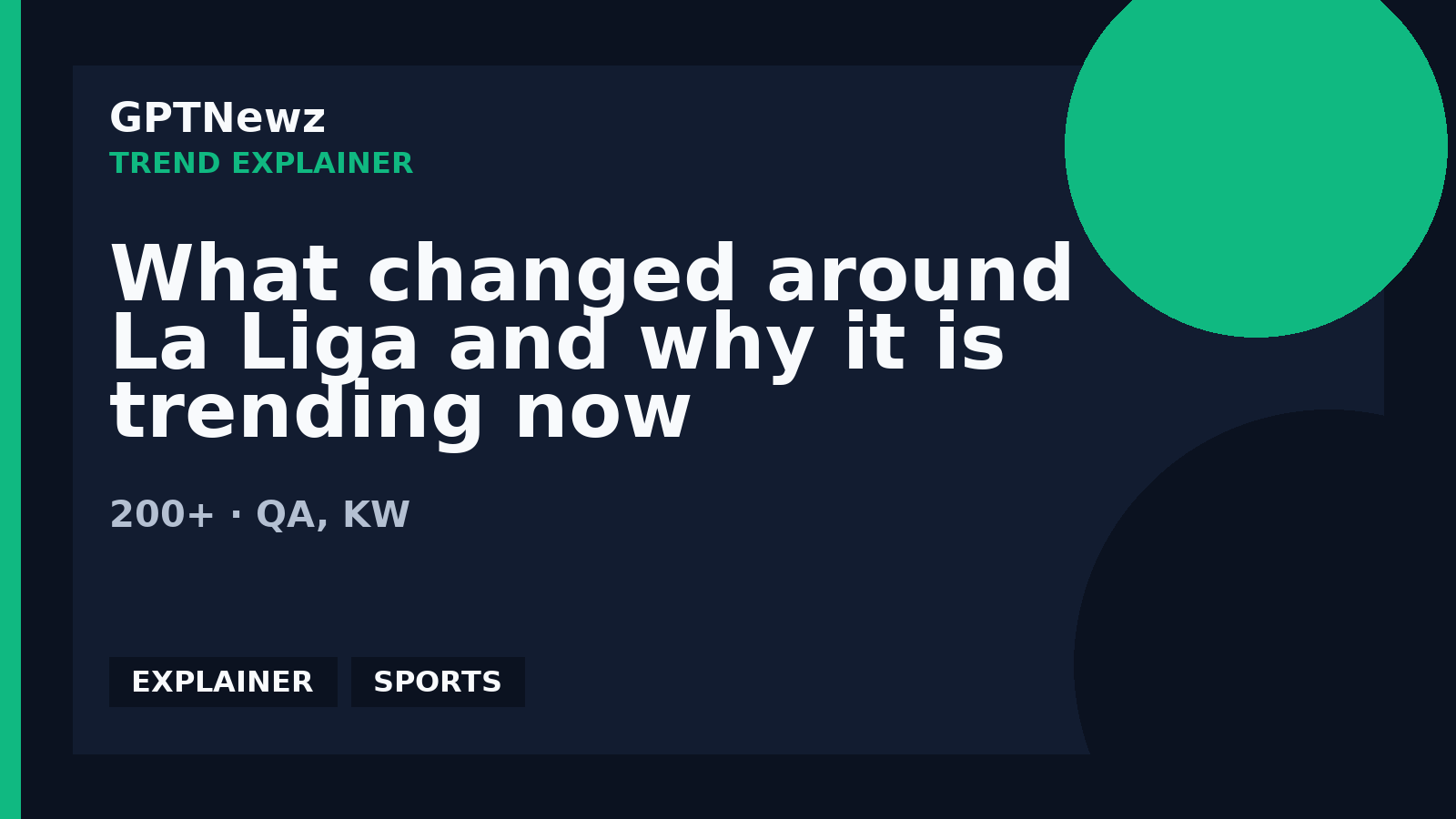 What changed around La Liga and why it is trending now | GPTNewz