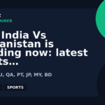 Why India Vs Afghanistan is trending now: latest sports context | GPTNewz